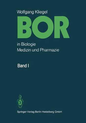Bor in Biologie, Medizin und Pharmazie