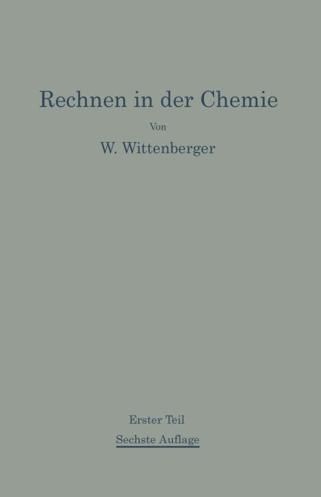 Rechnen in der Chemie