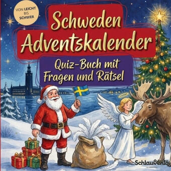 Schweden-Adventskalender: Quiz-Buch mit Fragen und Rätsel