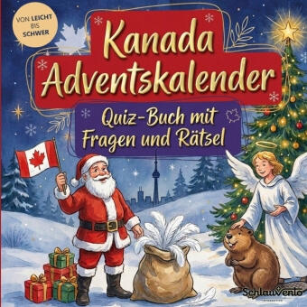 Kanada-Adventskalender: Quiz-Buch mit Fragen und Rätsel