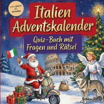 Italien-Adventskalender: Quiz-Buch mit Fragen und Rätsel