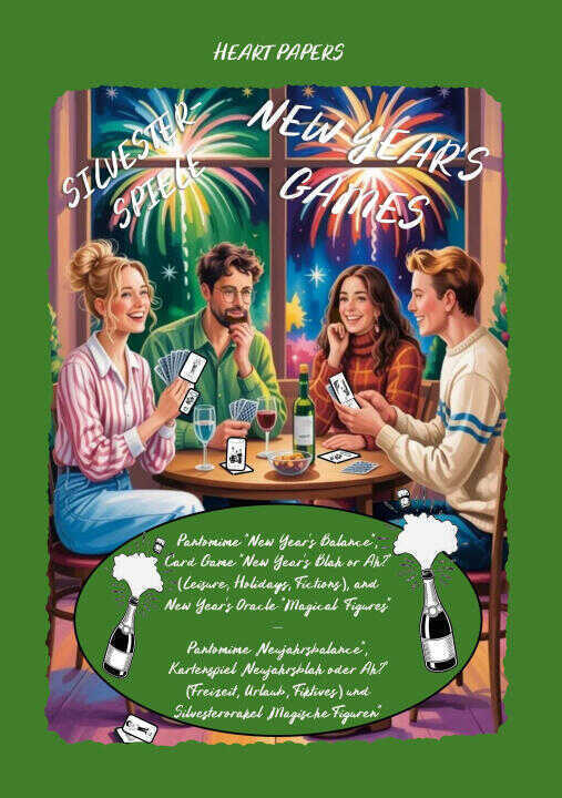New Year's Games (Pantomime New Year's Balance; Card Game New Year's Blah or Ah? Leisure, Holidays, Fictions; New Year's Oracle Magical Figures) - Sil