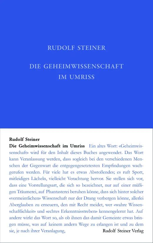 Die Geheimwissenschaft im Umriss
