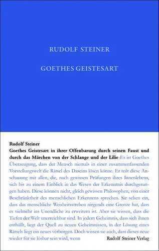 Goethes Geistesart — Rudolf Steiner