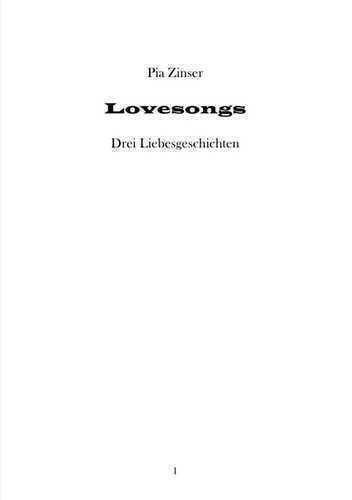 Lovesongs — Pia Zinser
