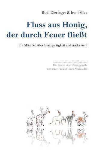 Fluss aus Honig, der durch Feuer fließt