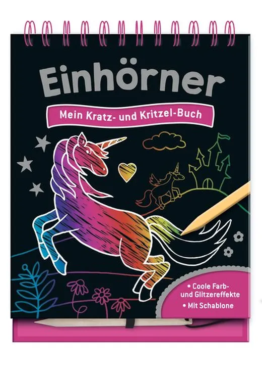 Einhörner - Mein Kratz- und Kritzel-Buch