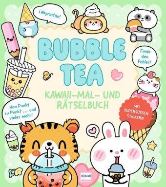 Kawaii-Mal-und-Rätselbuch - Bubble Tea