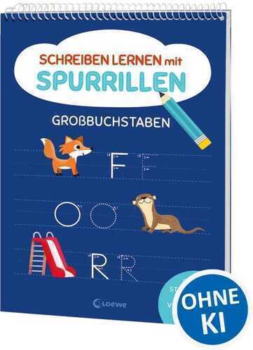 Schreiben lernen mit Spurrillen - Großbuchstaben