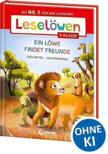 Leselöwen 1. Klasse - Ein Löwe findet Freunde (Großbuchstabenausgabe)