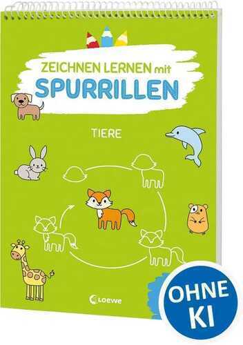 Zeichnen lernen mit Spurrillen - Tiere