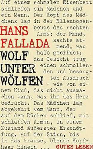 Wolf unter Wölfen — Hans Fallada