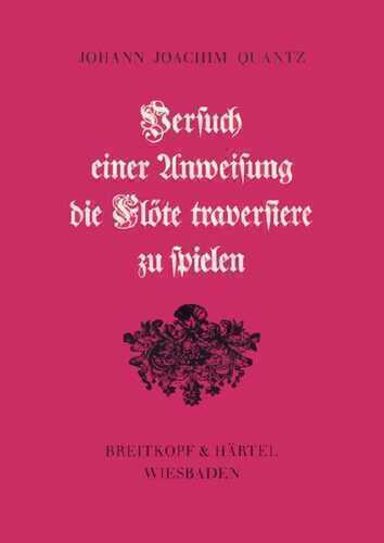 Versuch einer Anweisung die Flöte traversiere zu spielen