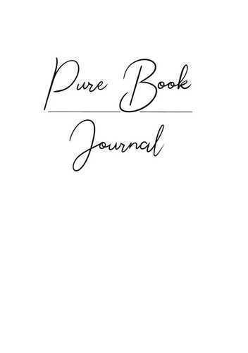 Pure Book Journal