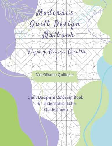 Modernes Quilt Design Malbuch