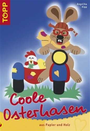 Coole Osterhasen aus Papier und Holz