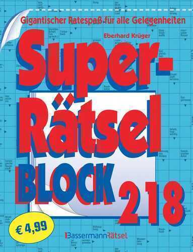 Superrätselblock 218 — Eberhard Krüger