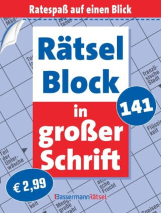 Rätselblock in großer Schrift 141