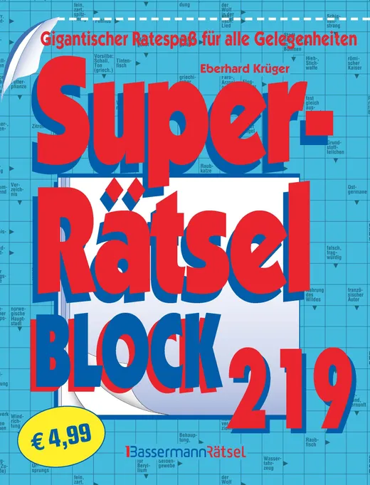 Superrätselblock 219 (5 Exemplare à 4,99 €)