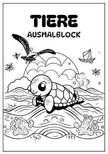 Tiere Ausmalblock