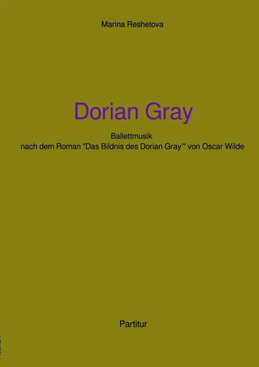 Ballettmusik "Dorian Gray"- Partitur