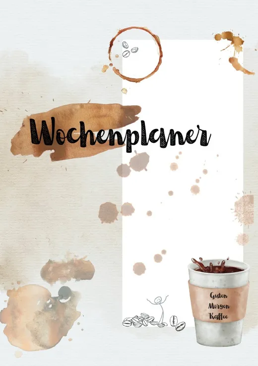 Wochenplaner Kaffee undatiert