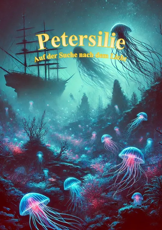 Petersilie auf der Suche nach dem Licht