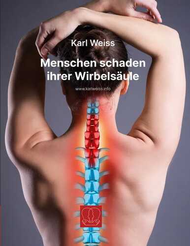 Menschen schaden ihrer Wirbelsäule