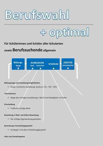 Berufswahl optimal — Frank Mühlbauer