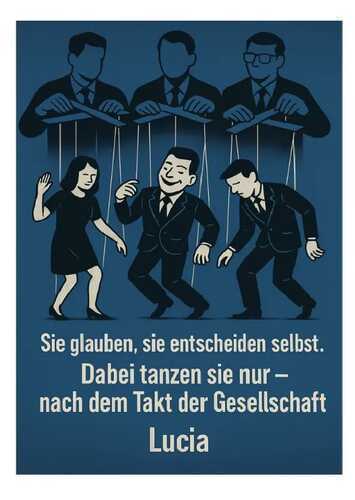 Sie glauben, sie entscheiden selbst. Dabei tanzen sie nur- nach dem Takt der Gesellschaft