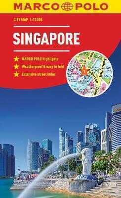Singapore Marco Polo City Map 2018 - pocket size, easy fold, Singapore street map