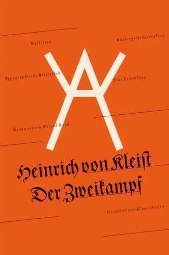 Der Zweikampf — Heinrich von Kleist