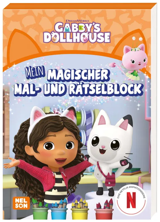Gabby’s Dollhouse: Mein magischer Mal- und Rätselblock