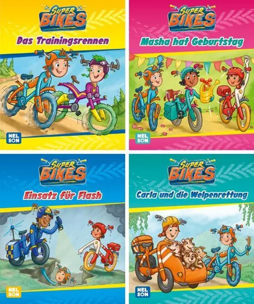 Nelson Mini-Bücher: 4er SUPERBIKES 1–4