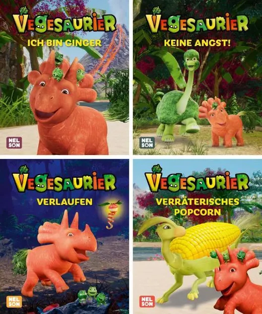 Nelson Mini-Bücher: 4er Vegesaurier 1-4