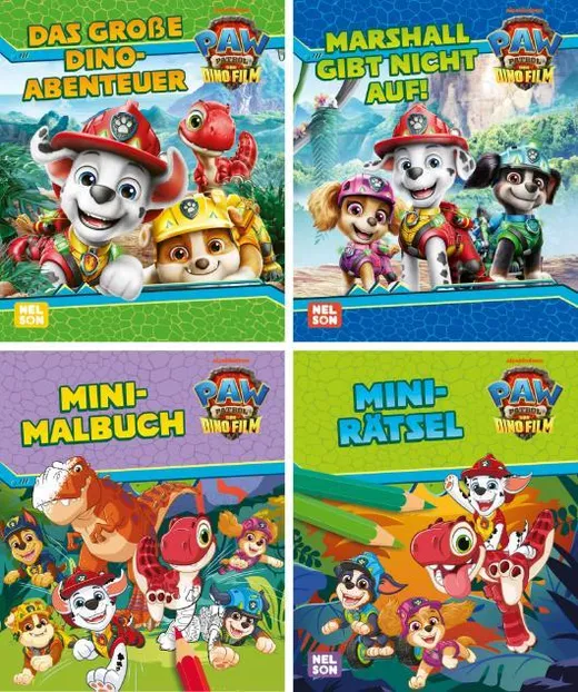 Nelson Mini-Bücher: 4er PAW Patrol - Der Dinofilm 1-4