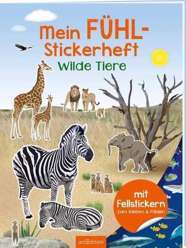 Mein Fühl-Stickerheft – Wilde Tiere