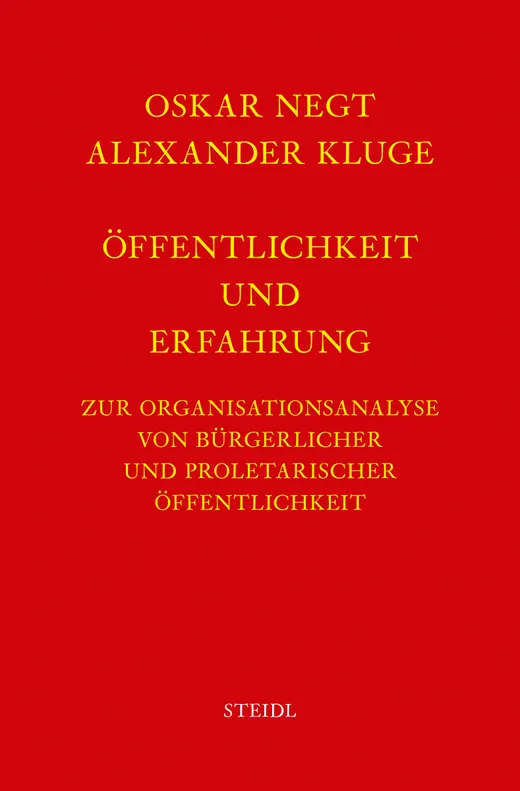 Werkausgabe Bd. 4 / Öffentlichkeit und Erfahrung