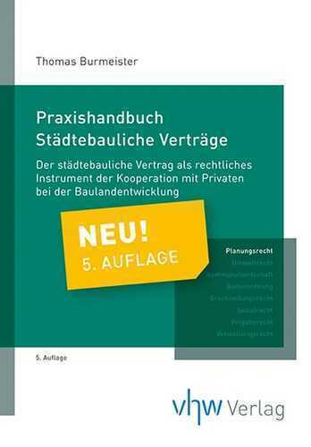 Praxishandbuch Städtebauliche Verträge