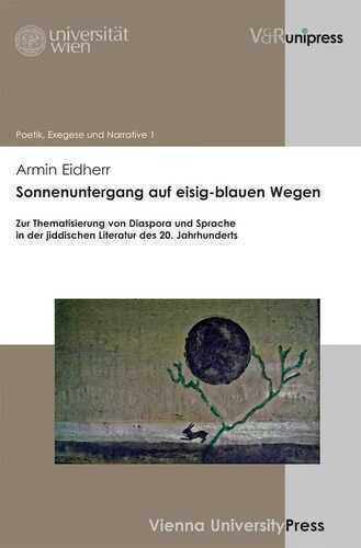 Sonnenuntergang auf eisig–blauen Wegen