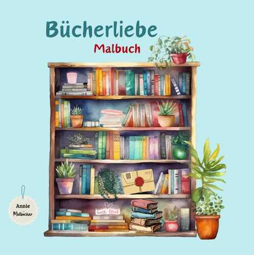 Bücherliebe Malbuch