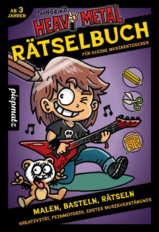 Heavy Metal Rätselbuch für kleine Musikentdecker (ab 3 Jahren)