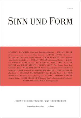 Sinn und Form 6/2025