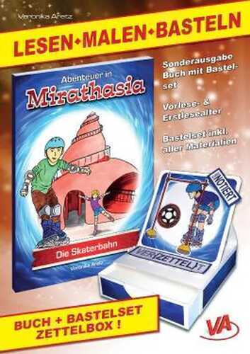 Lesen-Malen-Basteln: Buch “Die Skaterbahn” & Bastelset “Zettelbox Skaten”