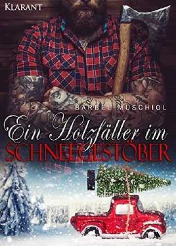 Ein Holzfäller im Schneegestöber