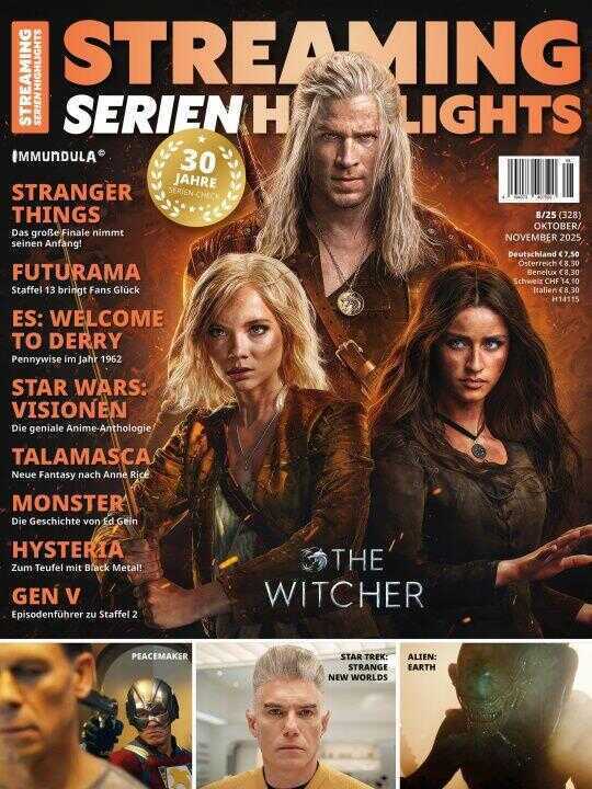 STREAMING SERIEN HIGHLIGHTS. Ausgabe Oktober/November 2025 (#328)