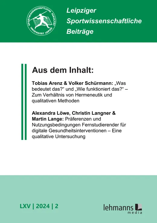 Leipziger Sportwissenschaftliche Beiträge
