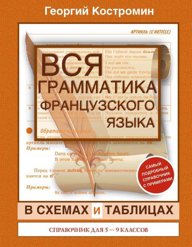Вся Грамматика Французского Языка В Схемах И Таблицах. Справочник Для 5-9 Классов