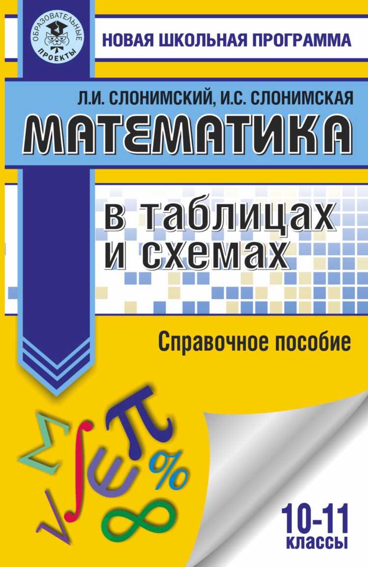 Математика В Таблицах И Схемах Для Подготовки К Егэ. Справочное Пособие. 10-11 Классы