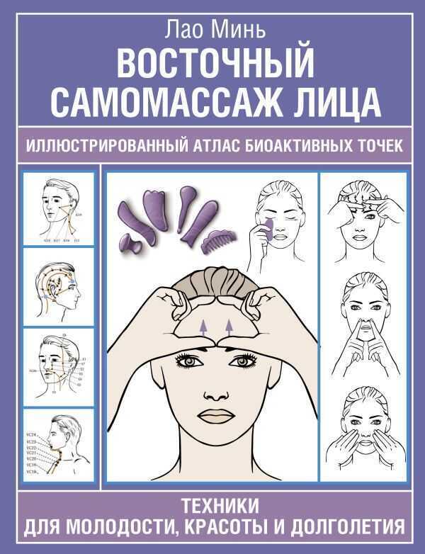 Восточный самомассаж лица. Иллюстрированный атлас биоактивных точек. Техники для моло